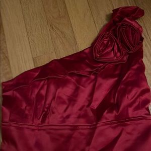 Satin Red junior dress